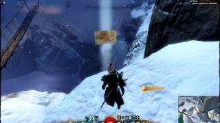 GW2 Snowslide Ravine Vista Dredgehaunt Cliffs Ultra Graphics [upl. by Anadal298]