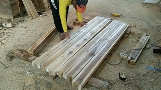 tips pengerjaan kayu bagaimana cara membuat kusen pintu kayu khusus Tukang pemula [upl. by Amikay882]