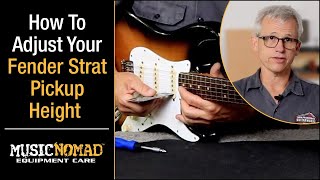 How to Adjust set Your Pickup Height on Your FENDER STRATOCASTER [upl. by Hoenack]