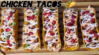 How to make Chicken Tacos 🌮  Easy amp Tasty  Recipe [upl. by Aura]