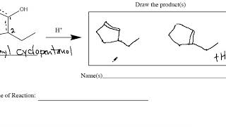 dehydration of cyclic alcohol [upl. by Yatnuahs]