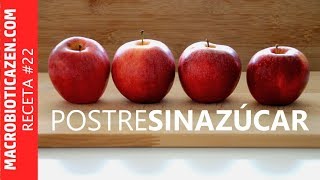 MANZANAS ASADAS AL HORNO Receta Macrobiótica Vegano Sin azúcar Sin lácteos Sin gluten [upl. by Ahmad]