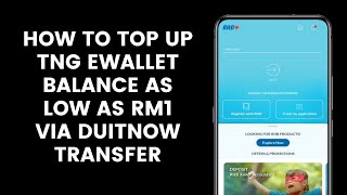 How to Top Up TNG eWallet Balance as Low as RM1 Via DuitNow Transfer Using RHB Mobile Banking App [upl. by Burkhardt534]