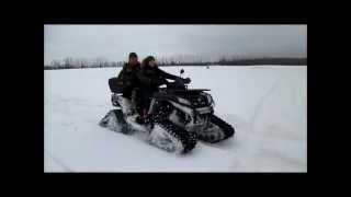 квадроцикл CFMOTO X8 Terralander 800 на гусеницах Camoplast Tatou 4S [upl. by Atwekk]