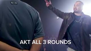 AKT ALL 3 ROUNDS vs PISTOLERO [upl. by Aram]