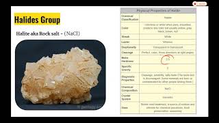 Chapter 2 part 3 Non Silicate AND Importance of Mineral [upl. by Ahsert]