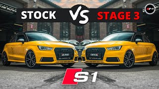 AUDI S1  STOCK VS STAGE 3 [upl. by Noffets]