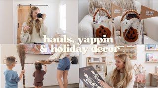 boo baskets beauty amp halloween hauls  lots of yappin  sahm vlog [upl. by Suolevram]