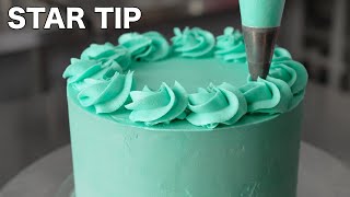 Star piping tip Masterclass  Cake Decorating For Beginners [upl. by Halle]