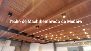 💹Techo Machihembrado de Madera 🏠Techos para Terrazas 😃Mira lo linda que quedó esta Terraza [upl. by Lockhart]