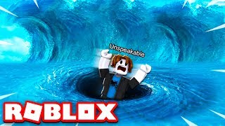 ESCAPING GIANT TSUNAMI FLOOD IN ROBLOX [upl. by Bobbette202]