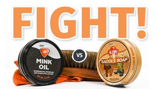 SADDLE SOAP vs MINK OIL Which is Better for Your Boots  BootSpy [upl. by Melas]