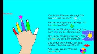 Namen für die Finger Kinderreim [upl. by Rusell]