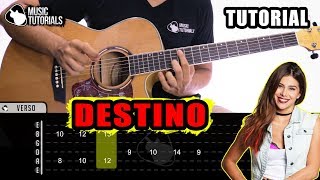 Cómo tocar Destino de Greeicy Nacho en Guitarra  Tutorial  PDF GRATIS [upl. by Chang]