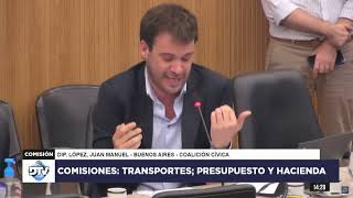 Juan Manuel López  Comisiones Transportes Presupuesto y Hacienda  29102024 [upl. by Merle]