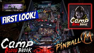 Pinball M  Camp Bloodbrook  A First Look With Gameplay amp Commentary PC [upl. by Revell]