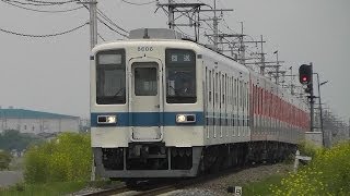 【8111F 東上線へ回送 ４／６】8111F＋8506F 秩父鉄道回送 新郷～武州荒木 [upl. by Glori]