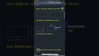 Alan Değerine Göre Dikdörtgen Çizimi Area 2 shorts autocad [upl. by Nahtanhoj]