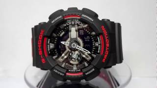 Casio GShock GA110HR1AER watch video 2017 [upl. by Heyra]