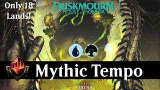 18 LAND DECK CRUSHES MYTHIC  Standard MTG Arena  Simic Tempo [upl. by Akirej]