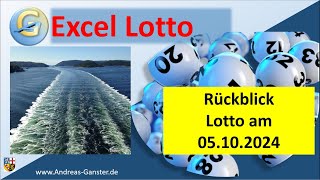 Was brachte die Vorhersage vom 05102024 also von letzter Woche  Excel Lotto  Andreas Ganster [upl. by Eolc]