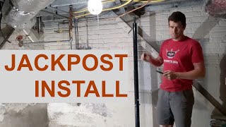 How to install a jackpost to fix sagging floors [upl. by Salvadore513]