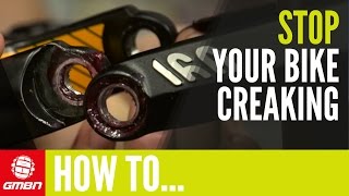 How to Stop Your Bike From Creaking  Mountain Bike Maintenance [upl. by Ahsienek]