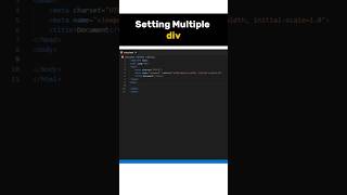 Setting Multiple div html webdevelopment shorttrick shorts [upl. by Elie463]