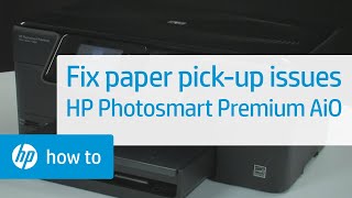 Fixing Paper PickUp Issues  HP Photosmart Premium AllinOne Printer C309g  HP [upl. by Sirtemed552]