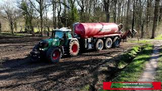 Huiskamp bv Fendt 924 met BLW mesttank [upl. by Niamrahc]