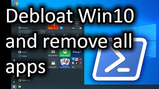 Debloat Windows 10 AND Remove All Apps  Windows10Debloater [upl. by Nylodnarb]