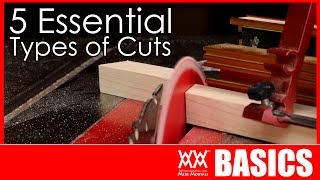 5 Woodworking Cuts You Need to Know How to Make  WOODWORKING BASICS [upl. by Enamrahc]