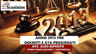 ANNO 2013 PER DOCENTI E ATA PENSIONATI [upl. by Nile]