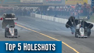 Top 5 holeshots from the 2023 NHRA Season [upl. by Auliffe]