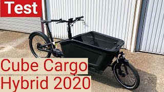 LastenradTest So fährt sich das neue Cube Cargo Hybrid 2020 [upl. by Rudwik]