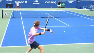 Andrey Rublev DESTROYS Every Ball at Court Level [upl. by Bitthia714]