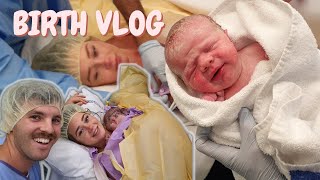 OUR BIRTH VLOG Csection with our second baby [upl. by Norvell589]