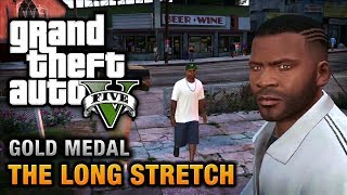 GTA 5  Mission 9  The Long Stretch 100 Gold Medal Walkthrough [upl. by Kcirrez501]