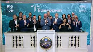 Transocean NYSE RIG Rings The Opening Bell® [upl. by Ahseetal273]