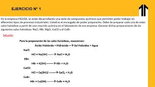 VEJERCICIO SALES HALOIDEAS [upl. by Enelyt]