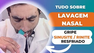 APRENDA A LAVAGEM NASAL MAIS INDICADA PARA SINUSITE GRIPE E RESFRIADO [upl. by Ailam]