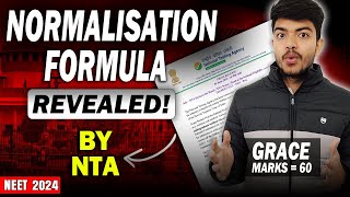 🤯Calculate YOUR Grace MARKS By This Normalisation FORMULA🔥NEET 2024 Blunder By NTA [upl. by Noet213]