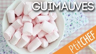 Recette de guimauves  marshmallows à la grenadine  Ptitchefcom [upl. by Eenram]