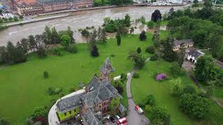 Hochwasser Saarland  Mettlach 18052024  Saareck Park [upl. by Oaht]