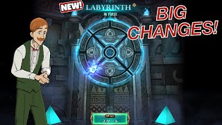 BIG CHANGES WATCH THIS BEFORE PLAYING THE NEW LABYRINTH  Seven Deadly Sins Grand Cross [upl. by Sedaiuqlem]