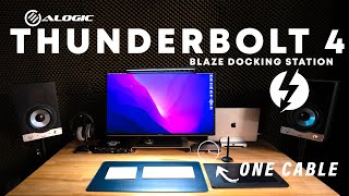 Connect EVERYTHING to your M1 M2 M3 MacBook PRO with one cable  Alogic Thunderbolt 4 Docking Stat [upl. by Asirb]