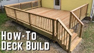 How To Build A Deck  DIY Home Improvement [upl. by Letsou]