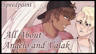 All About Angelo and Valak Pt1 OC SPEEDPAINT w voiceover [upl. by Navlys]