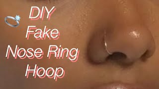 How To Make A DIY Fake Nose Ring [upl. by Goddord]