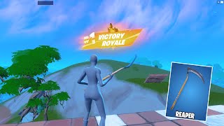 REAPER PICKAXE GAMEPLAY  Solo Win wHANDCAM Fortnite Season 4 [upl. by Dalt131]